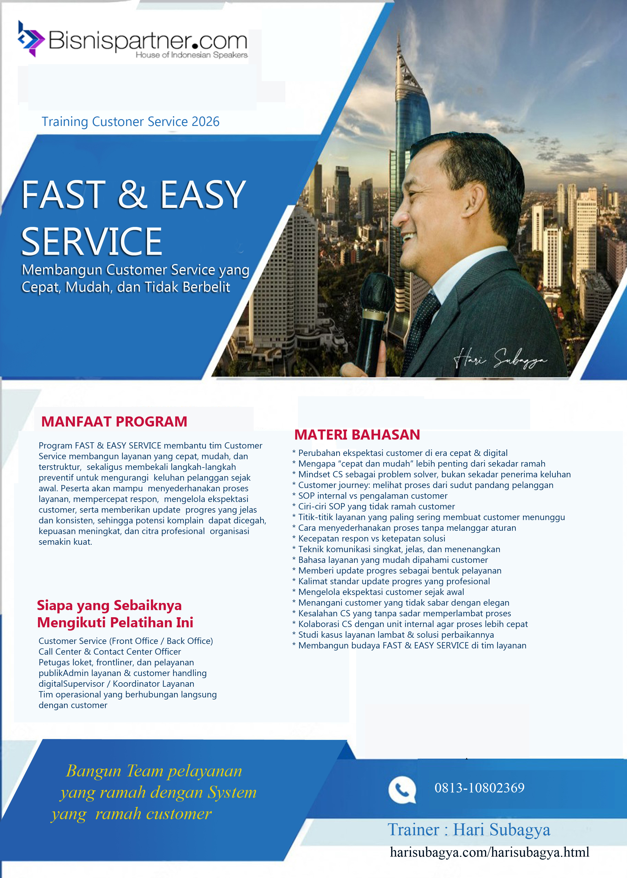 CUSTOMER SERVICE Fast & Easy